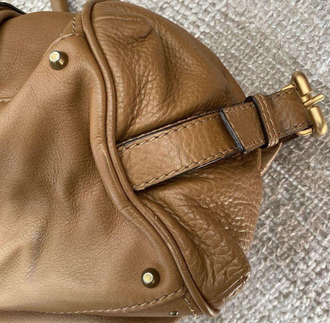 Chloe Paddington Leather Bag Handbag Brown w/Guaranteed w/dustbag